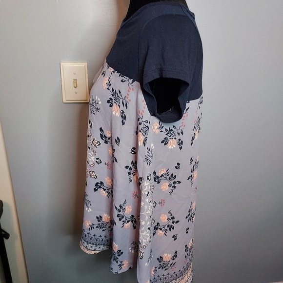 Rewind Purple Floral High-Low Juniors Size Medium Juniors - Picture 7 of 9